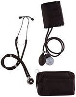 Prestige Medical Basic Aneroid Sphygmomanometer/Sprague Rappaport Stethoscope, Black
