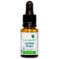 Seeking Health Lactase Drops, 52 Servings, 0.50 fl. Ounces, Supports Lactose and Dairy Digestion, Sweet-Tasting Natural Glycerin Base, Supports Digestive Comfort, Make Your Own Lactose-Free Milk and D