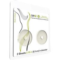 Lifesil Silicone Scar Treatment Gel Sheet - Reduce Appearance of Scars From Accidents, Surgery, Stretch Marks, Burns - Self-adhesive, Durable and Reusable - Diameter disc with 2 sheets