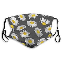 2 Pack Fantasy Colorful Decorative Daisies Watercolor Style 1 PM2.5 Non-Medical Ma-sk with Replaceable Filter Elements