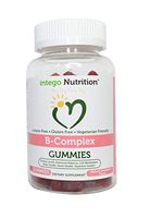 Vitamin B-Complex Chewable Gummies (60 Count) - Adult Multivitamin - Promotes Energy Levels, Heart Health | Intego Nutrition
