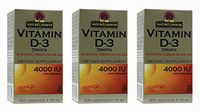 Nature's Answer Vitamin D-3 Drops 4000 LU, 0.5-Ounce, 3 count