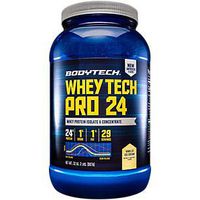 BodyTech Whey Tech Pro 24 Protein Powder Protein Enzyme Blend with BCAA's to Fuel Muscle Growth Recovery, Ideal for PostWorkout Muscle Building Vanilla Ice Cream (2 Pound)