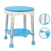 HLDWXN Stool Surface 360° Rotatable Bath Chair, Aluminum Alloy Elderly Bath Stool, Pregnant/Disabled Shower Chair, Load-Bearing 100KG,for Elderly, Handicapped