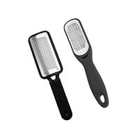 SUPVOX 2Pcs Foot Rasp Foot File Callus Remover Foot Care Pedicure Stainless Steel Skin Corns Callus Remover Black