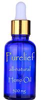 Purelief Hemp Oil 500 mg Pure and Organic for Pain and Anxiety in 50 ml Bottle