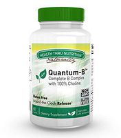 Quantum-B™ Complete B-Complex High Potency with 550mg Choline, B1, B2, B3, B6, Folate, B12, Biotin, B5 - Sustained Release, Non GMO by Health Thru Nutrition … (60)