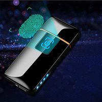 New Small Touch Switch USB Charging Windproof No Gas Cigarette Electric lighters