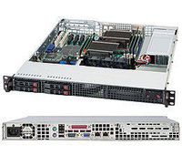 SUPERMICRO 360-Watt 1U Rackmount Server Chassis, Black CSE-111LT-360CB