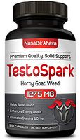 NasaBeahava TestoSpark Super Strength, 1275mg, Horny Goat Weed 120 Capsules, Male & Female Performance Booster with Maca & Tribulus to Support, Energy, and Healthy Libido