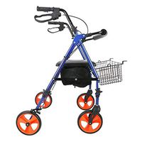 Walkers for Seniors with Seat Aluminum Mobility Walking Aid 丨Lightweight Folding Rollator Walking Frame 丨 Height Adjustable Elderly Walker Rolling Walkers