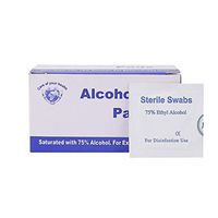 TOYANDONA 100pcs Alcohol Prep Pad Sterile Disposable Disinfection Alcohol Wet Wipes Antiseptic Skin Cleaning Care Alcohol Wet Wipes Sterilization Suitable for All Daily Protection(1 Boxes)