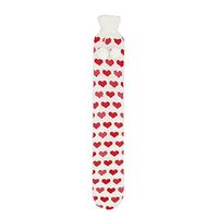Long Hot Water Bottle with Super-Soft Cover 72cm x 12cm, Extra Seasonal design