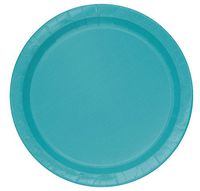 Teal Paper Plates, 8ct