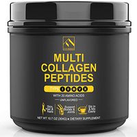 FITINDEX Multi Collagen Peptides Powder(Type I II III V X) | Non-GMO & Gluten-Free Verified, Collagen Protein Powder Supplement, Premium Blend of Marine, Bovine, Chicken & Eggshell - Unflavored (16oz)