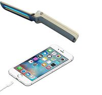 dr a-z brands UV Light Sanitizer for Smartphone - Phone Soap Cleaner, Travel Portable Folding UV Light Wand Sanitizer - UV-C Lamp Keyboard Sanitizing Wand - Cell Phone Sterilizer Proven to Kill Germs