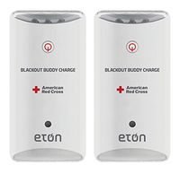 American Red Cross Blackout Buddy Charge Emergency LED Flashlight, Blackout Alert, Nightlight & Phone Charger (Pack of 2)