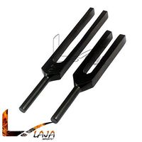 LAJA Imports Limited Edition - Tactical Black - Set of 2 Pcs Aluminum Sensory Tuning Fork C 512 1024