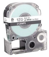 Cartridge Label, 1/2 in. W, Blk on White