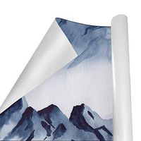 Gift Wrapping Paper Roll Fog Mountainfor Birthday,Holiday,Wedding,Baby Shower Gift Wrap - 3Rolls - 58inch x 23inch Per Roll