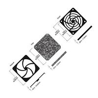 Fan Accessories Fan Filter 92mm 45 Pores Media Black