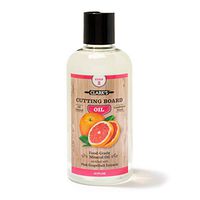 Cutting Board Oil (12oz) by CLARK'S | Enriched with Pink Grapefruit Oil | Food Grade Mineral Oil |Butcher Block Oil & Conditioner