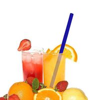 Reusable Silicone Straws, Long Skinny Tumbler Replacement Straws for 20 oz 30 oz Yeti/Rtic/Starbucks/Tervis/Ninja/Ozark Trail/Aladdin/Mason Jar (Blue)