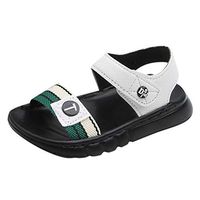 Girls Velcro Sandals,Sandals for Girls 6 Months Yellow,Sneakers for Girls Age 13,Ballet Slippers for Girls Size 11,Boots for Girls with Emoji,White,Recommended Age:4.5-5Years,US:11