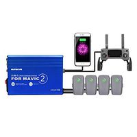 callm 6-in-1 Charger with USB for Mavic 2, Can Simultaneously Charge 4pcs Battery & 1pc Remote Controller & 1pc Smartphone (Tablet)