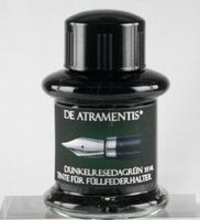 Dark Reseda Green Premium Bottled Fountain Pen Ink by De Atramentis