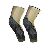 SLHFPX Knee Sleeve Black Dog Full Leg Brace Compression Long Sleeves Pads Socks for Meniscus Tear, Arthritis, Running, Workout, Basketball, Sports, Men and Women 1 Pair