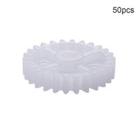 Othmro 50pcs Plastic Gear White 26 Teeth 0.5 Modulus Model 262A Light for DIY RC Car Robot Motor