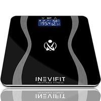 INEVIFIT Body-Analyzer Scale, Highly Accurate Digital Bathroom Body Composition Analyzer, Measures Weight, Body Fat, Water, Muscle & Bone Mass for 10 Users. Includes a 5-Year Warranty
