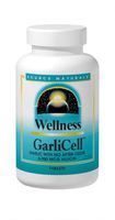 Source Naturals Wellness GarliCell 6000mcg, Garlic with No After-Odor, 180 Tablets