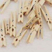50 Pcs Wood Clothespins Wooden Laundry Clothes Pins Photo Paper Peg DIY Clip New