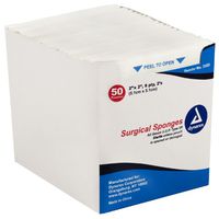 Dynarex GAUZE PAD, 4" X 4", 12 PLY, STERILE, 1200/CASE