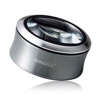 Smolia XC 3X LED Lighted Magnifying Glass Dome Magnifier Hands-Free USB Rechargeable - Gray