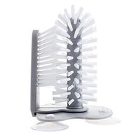 Efanr Glass Washer with Double Sided Bristle Brush, Sink Suction Cup Base Cleaning Glass Bottle Brush Wine Cup Cleaner Scrubber