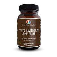 Thrive Now Health White Mulberry Leaf Pure Extract for Natural Weight Support - GMO Free Vegan Friendly Antioxidant 60 Ct.