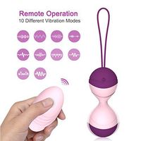 Wireless Remote Control Kegel Exercise Weight, Ben Wa Balls Designed for Beginners and Advanced, 10 Vibration Modes for Improve Bladder Control and Pelvic Floor Movement