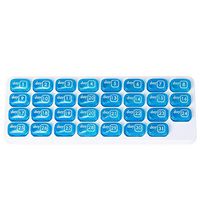 Healifty 1PC Monthly Pill Organizer Medicine Tablet Storage Dispenser 31 Day for Travel Business Daily Use