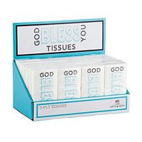 Faithworks God Bless You Tissue Display 10" W x 8" H x 7" D Gift Pack of 24