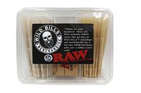 Raw Cones Bundle: 60 King Size Raw Cones Plus 75 1 1/4 Raw Cones with Raw Cone Loader