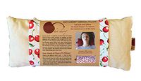 Hot Cherry Pit Pillow Cervical Neck -(Natural Denim) Natural Moist Heat or Cold Therapy for Muscle Pain, Tension Relief, Headaches, Arthritis, Aromatherapy - Microwavable