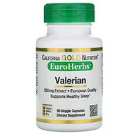 California Gold Nutrition Valerian, EuroHerbs, 500 mg, 60 Veggie Caps