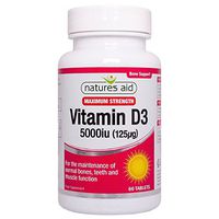 Natures Aid 5000iu High Strength Vitamin D3 Tablets - tablets by Natures Aid