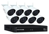 Night Owl WNVR201-88P-B 8 Channel 1080p Wireless Smart Security Hub with 8 x 1080p Wireless Infrared IP Cameras and 1 TB HDD, White