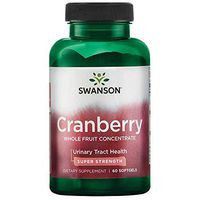 Swanson Super Strength Cranberry Whole Fruit Concentrate 420 Milligrams 60 Sgels