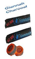 GIANNAH Instant Charcoal for Shisha, Hookah, Argila, ceremony, church, event- Fast light and Slow burning 40MM, packing may vary (2 Rolls- 20 Tablets)