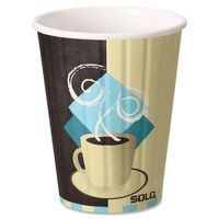 Solo Cup Company SLO12J7534 Hot Cup W-Lid Combo- Paper- Insulated- 12Oz.- 52-PK- Multi